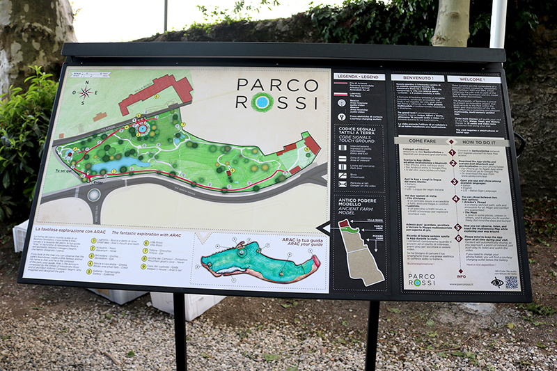 la mappa multisensoriale di Parco Rossi